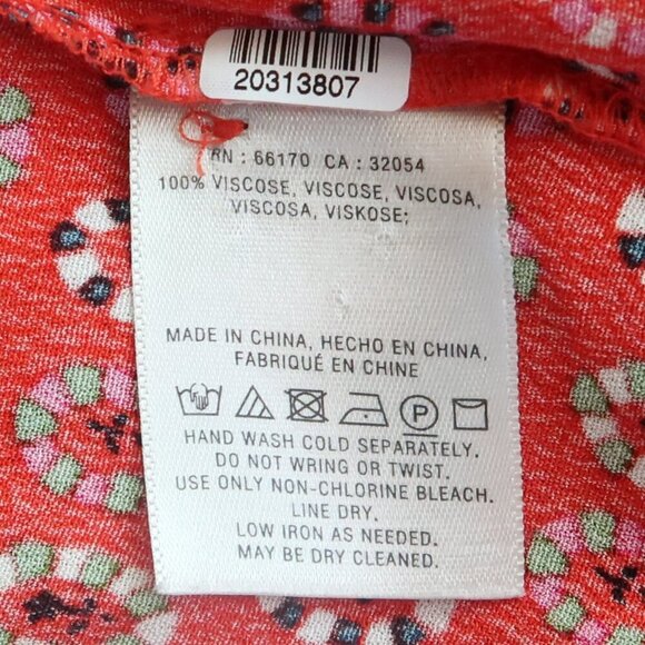 Anthropologie Maeve Vicki Red Sleeveless Button-down Shirt Dress Red Geometric 9 - Picture 13 of 16